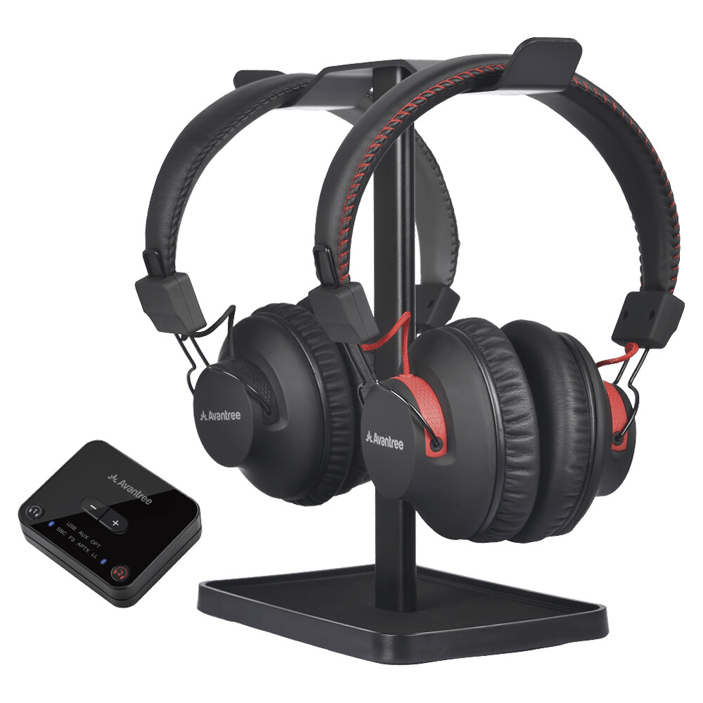 Avantree Dual Bluetooth/Wireless Headphones Over-Ear TV w