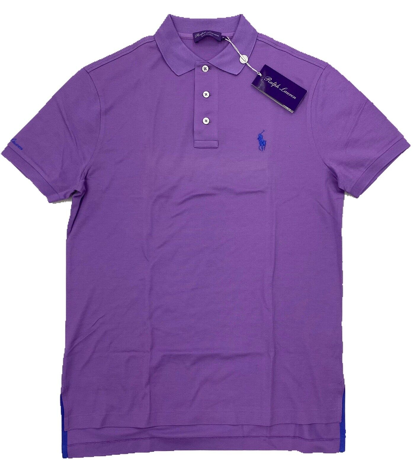 Ralph Lauren Purple Label Lavender Cotton Polo Shirt Medium