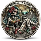 Margarita Reina Colorized 1/10 oz Silver Round Limited To 1,000