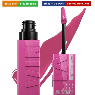 Super Stay Vinyl Ink Longwear No-Budge Liquid Lipcolor Make Up, Highly Pigmen...