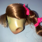 Vintage 1960s Talking Barbie Head Only - Beautiful Hair, Green On Ears/Face! — photo 6