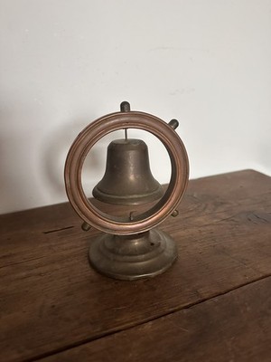 Antike Schiffsglocke Messing Kupfer Vintage.