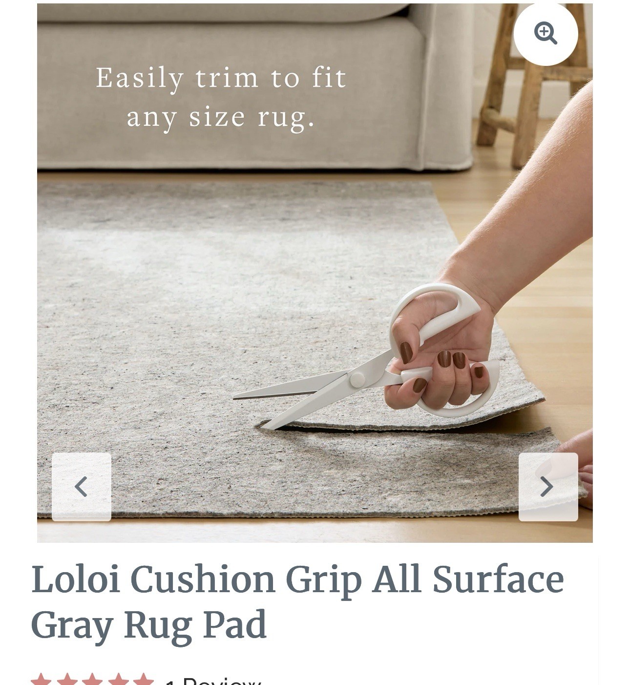 Lolol 8x10 Cushion Grip All Surface Grey Rug Pad From Wayfair. New Sealed