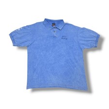 Vintage HARLEY DAVIDSON Embroidered Blue Polo Shirt Men's XL USA Made