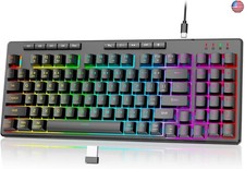 Redragon K517 Pro Wireless Gaming Keyboard, RGB Backlit, Tri-Mode