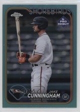 2024 Topps Pro Debut Chrome Aqua Refractor 25/75 Jake Cunningham #PDC-14 0x5e