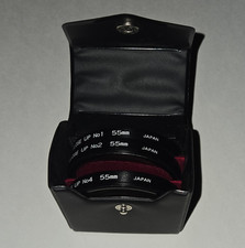 Japan 55mm Close-Up Circular Filter Set No.1 No.2 No.4 w/ Black Case