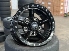 New 16x8 Land Rover Defender Spectre BLACK (5 Wheels + 20 Nuts) 5x165 ET-15