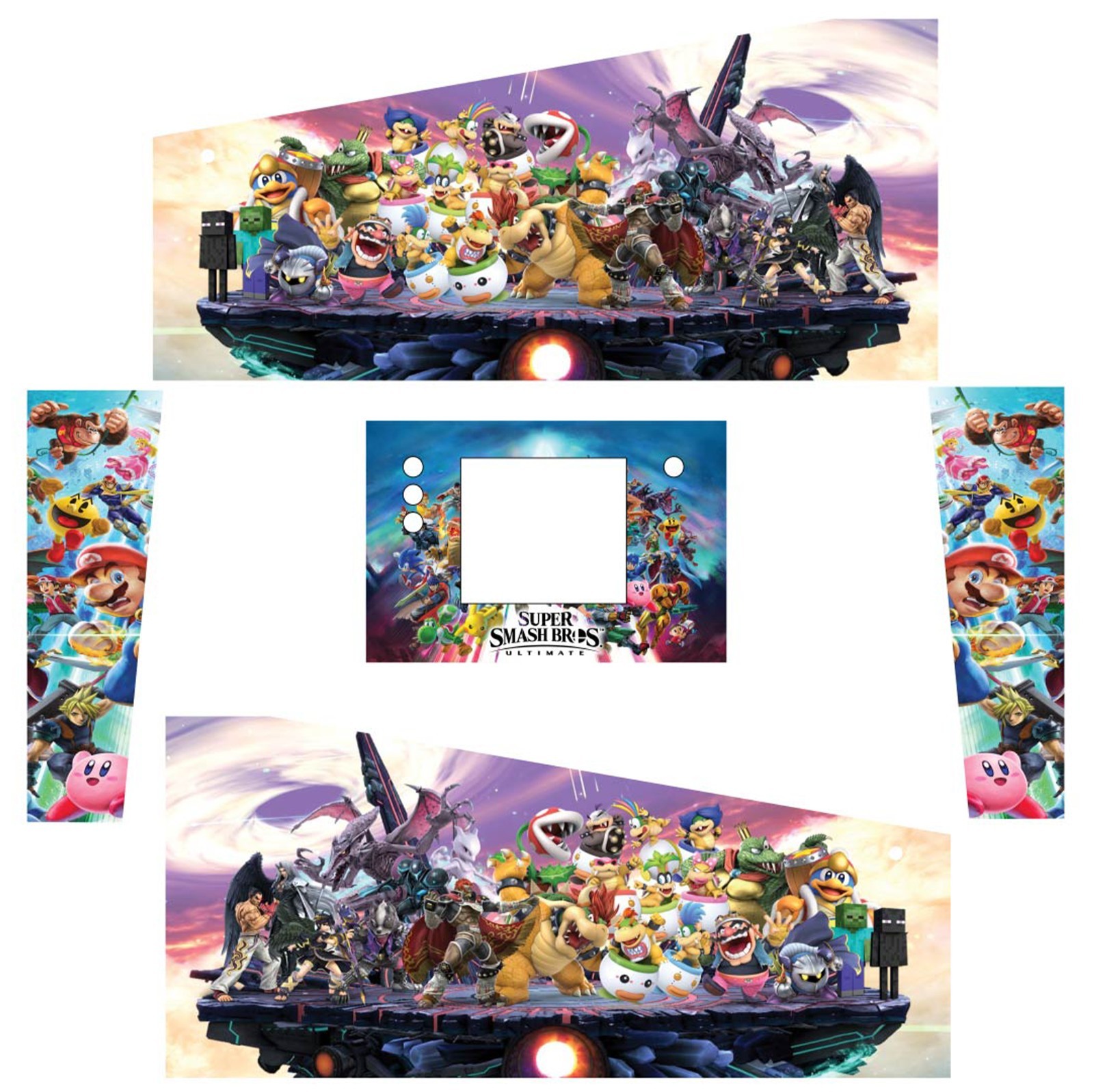 Stickers Super Smash Bros Melee pour Pincab et Flipper Virtuel