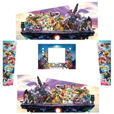 Stickers Super Smash Bross Melee pour Pincab Pinball Flipper