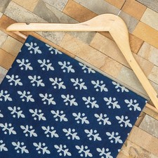 Indian block Print Fabric By the yard Indigo Blue Print Cotton Dress Fabric