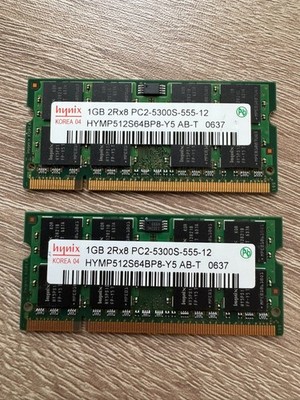 Hynix PC2-5300 2 GB SDRAM 667 MHz DDR2 Memory (HYMP512S64CP8-Y5 AB) Tested-works