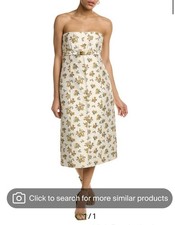 NWT Tory Burch Floral Jacquard Bustier Dress, Unique, Formal, Size: 14, $698