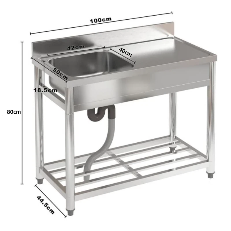 Multifunktionswaschtisch Edelstahl Waschtisch Spülbecken Spüle Spültisch Küchen - Bild 3 von 4