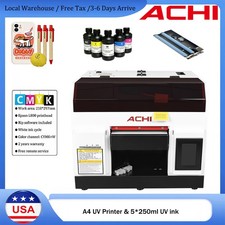 【US】ACHI A4 UV Epson L800 Printer High pr...