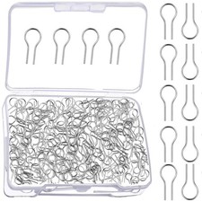 200 Pieces High Temperature Nichrome Wire Jump Rings, Silver