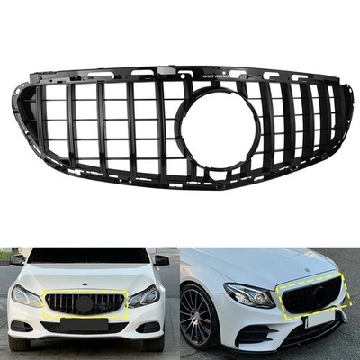Sport Grill Kühlergrill Frontgrill Schwarz für Mercedes E-Klasse W212 2014-2016