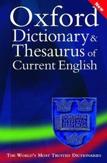Oxford Dictionary  Thesaurus of Current English vo... | Buch | Zustand sehr gut