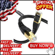 Cat8 Ethernet Cable 6FT   Heavy Duty, High Speed, Outdoor/Indoor Use, NEW