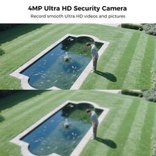 Hiseeu WIFI Solar Battery Outdoor 4MP HD Wireless Security Camera 2Way Audio 2