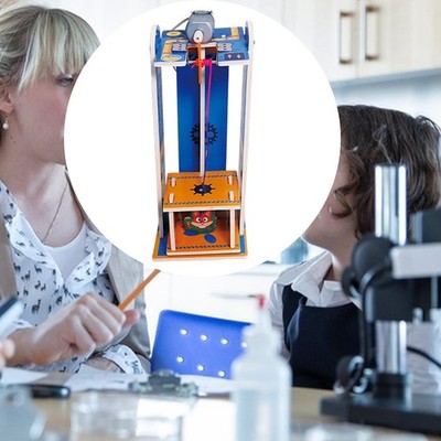 Zum Selbermachen elektrische Aufzüge Aufzug Modell Wissenschaft Experiment Handwerk pädagogischer Vorbau