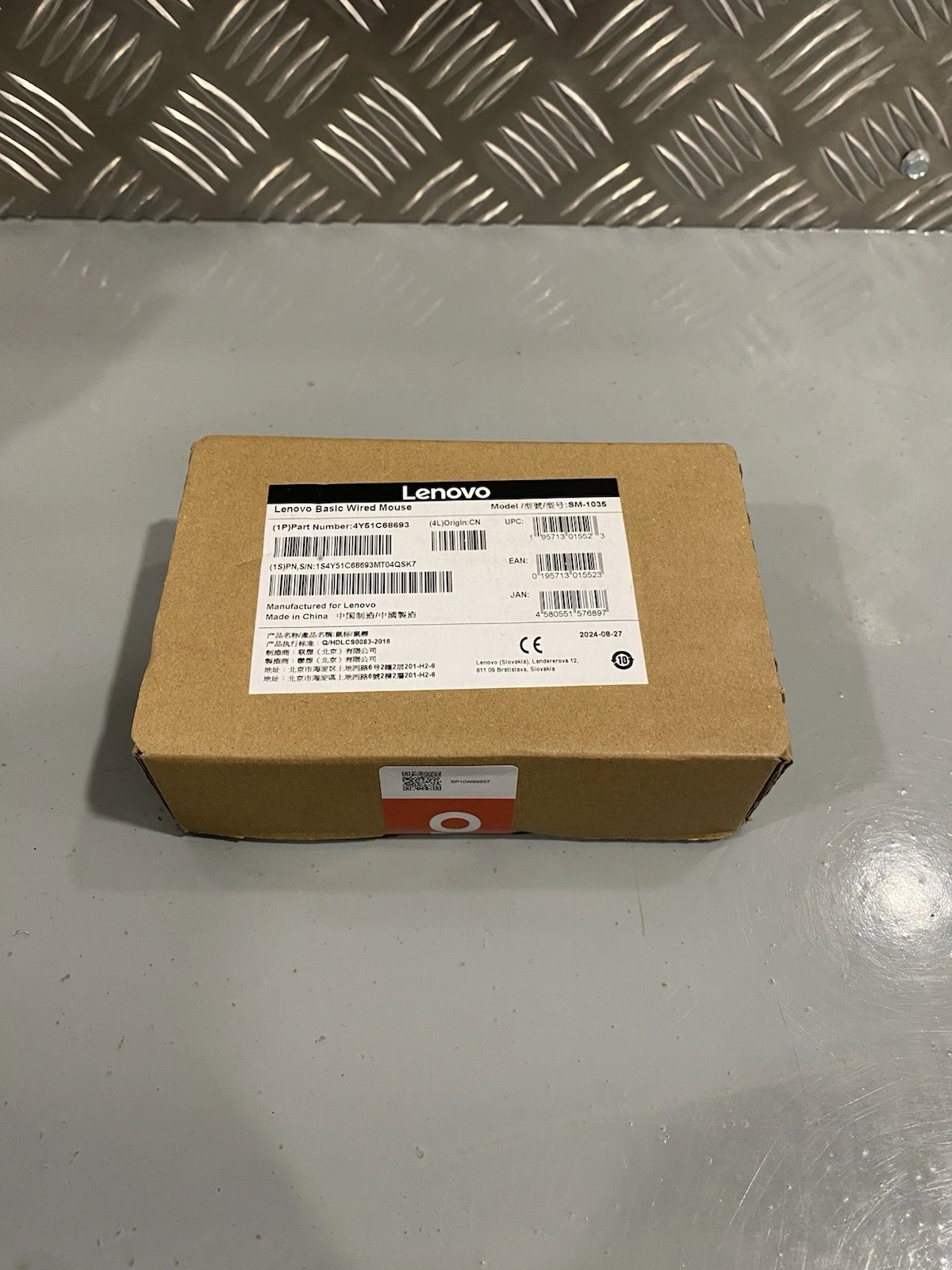 Lenovo Basic Wired Mouse 4Y51C68693 Brand New Sealed