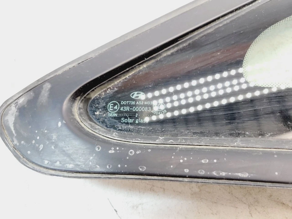 HYUNDAI AZERA 2012 2013 2014 2015 2016 2017 CUARTO TRASERO DERECHO VENTANA CRISTAL OEM Foto 4 de 4
