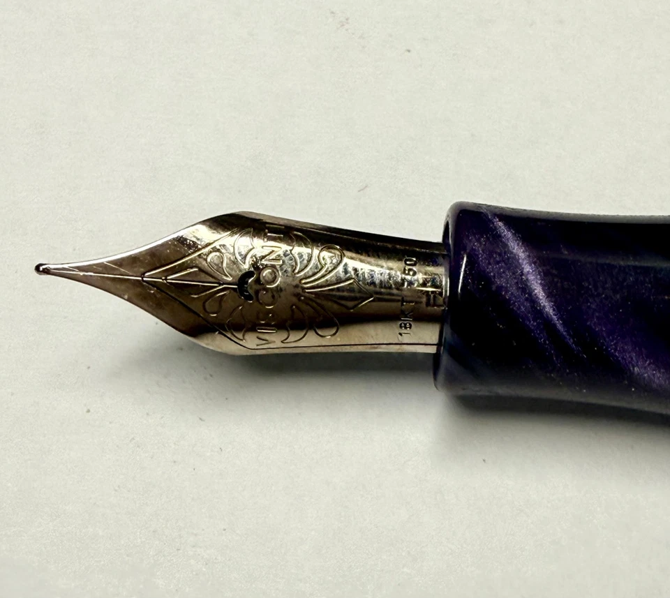 Pluma Estilográfica Visconti Homo Sapiens Medianoche en Florencia Plumín Fino Foto 4 de 4