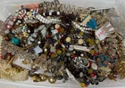 Vintage - Now Jewelry Costume Lot Craft Broken Damaged Rhinestones Beads 5.5lb
