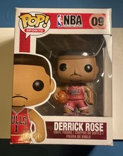 VAULTED! Funko POP! NBA Derrick Rose #09 Chicago Bulls w. Plastic Case