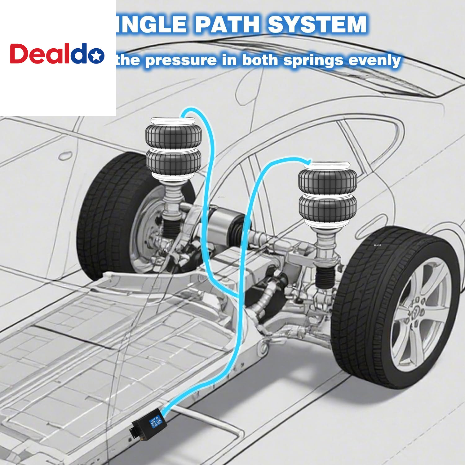 Air Bag Compressor Kit, on Board Air Compressor System with Air Ride Compressor,
