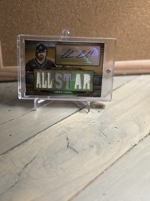 2024 Topps Triple Threads Corbin Carroll Gold Triple Relic Auto 6/9 All-Star