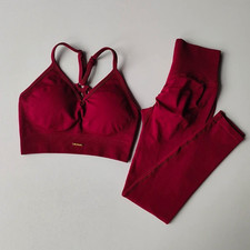 Women's 2 Piece Workout Set Sports Bra High Waist Leggings Yoga Activewear