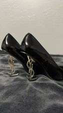 Saint Laurent Women s Black Patent Leather Po...