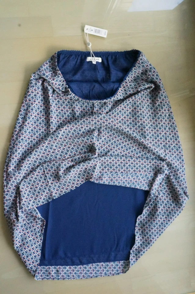 Max Studio Damen Rock mit Innenrock Größe M NP 98 $ Muster Midi NEU mit Etikett - Bild 4 von 4