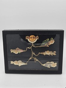 Vintage 2005 Hard Rock Café Pins Minneapolis City of Lakes Display Case/Frame