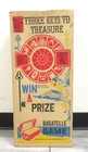 Three Keys To Treasure BAGATELLE GAME Pinball 1960s Marx & Co. in Original Box