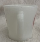 Vintage Fire-King Milk Glass Mug Bradley University Peoria Illinois — photo 4