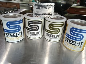 Steel-It Epoxy Finish 4907PA  &  4907PB  &  4210PA  & 4210PB Pint Cans 4ct