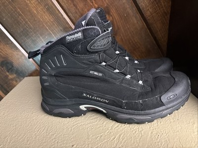 Salomon Deemax 3 TS WP Dry Thinsulate Trail Hiking Boots Black Mens 9.5 #643091
