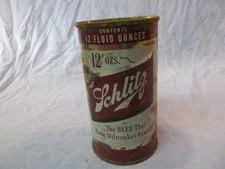 SCHLITZ FLAT TOP BEER CAN