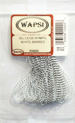 Sili Legs NYMPH Wapsi USA perfectly barred 12 Farben Auswahl Sili Legs NYMPH