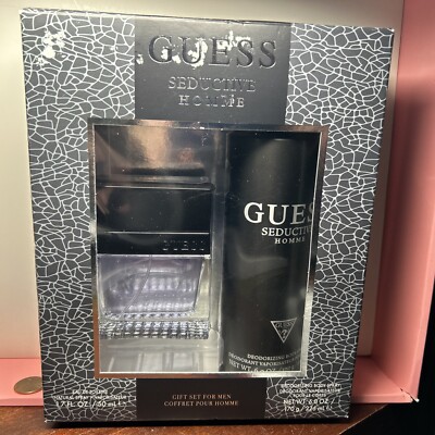 GUESS Seductive Homme GiftSet Men EDT Spray 1.7oz/Deodorizing Body Spray 6oz NIB