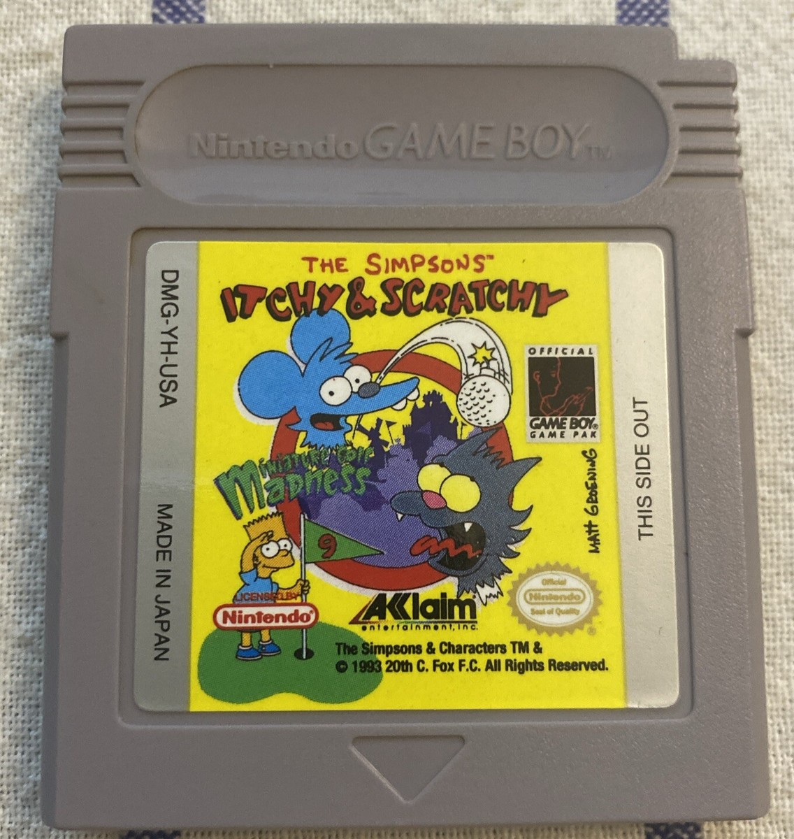 Itchy & Scratchy in Miniature Golf Madness (Nintendo Game Boy