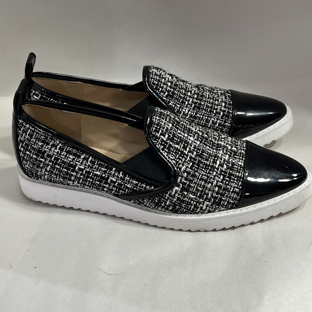 KARL LAGERFELD メッシュレースアップスニーカー Karl Lagerfeld Shoes Womens 7M Caralee Cap Toe Slip On
