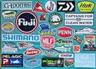 31+ - Different & Authentic - Sport Fishing Decals Lot - Offshore Vinyl Stickers
