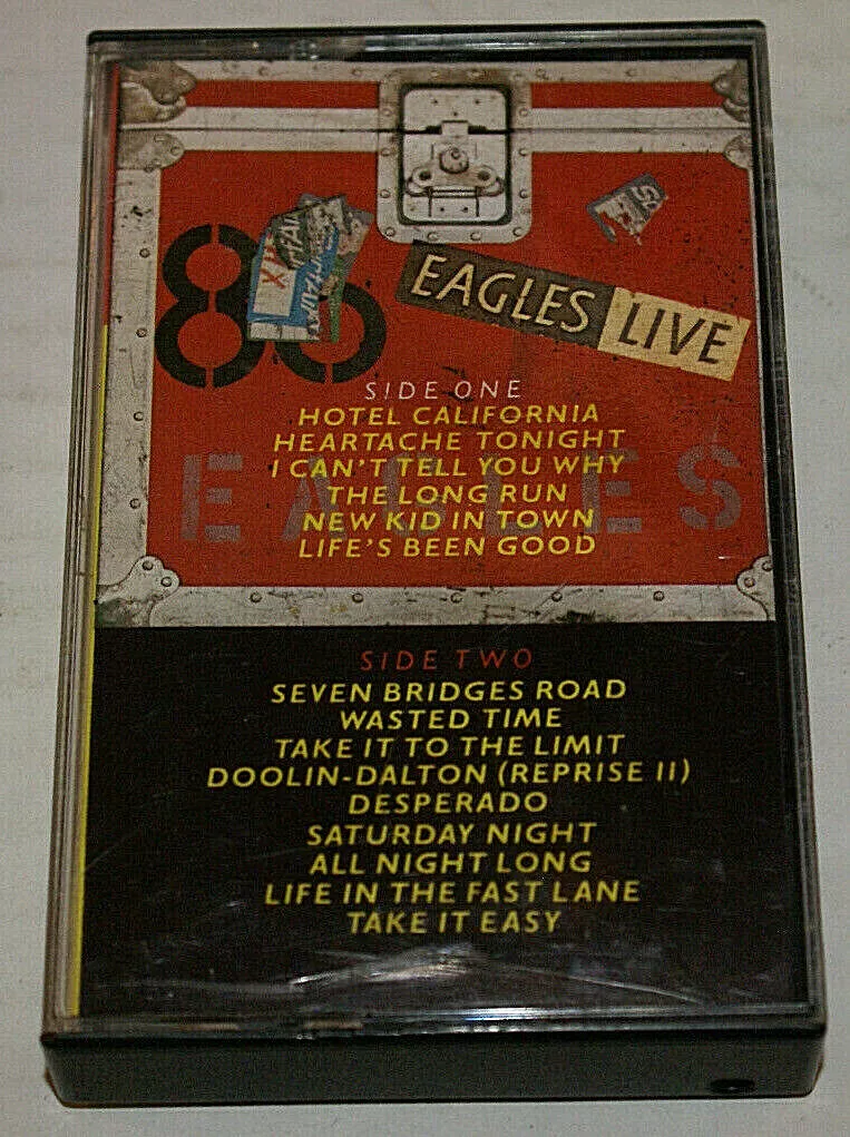 EAGLES - Get Over It / Get Over It (Live)- Cassette Tape Single (1