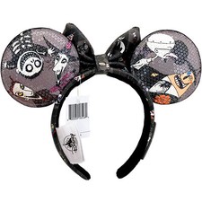 Loungefly Disney Parks Nightmare Before Christmas Jack Sally Ears Headband