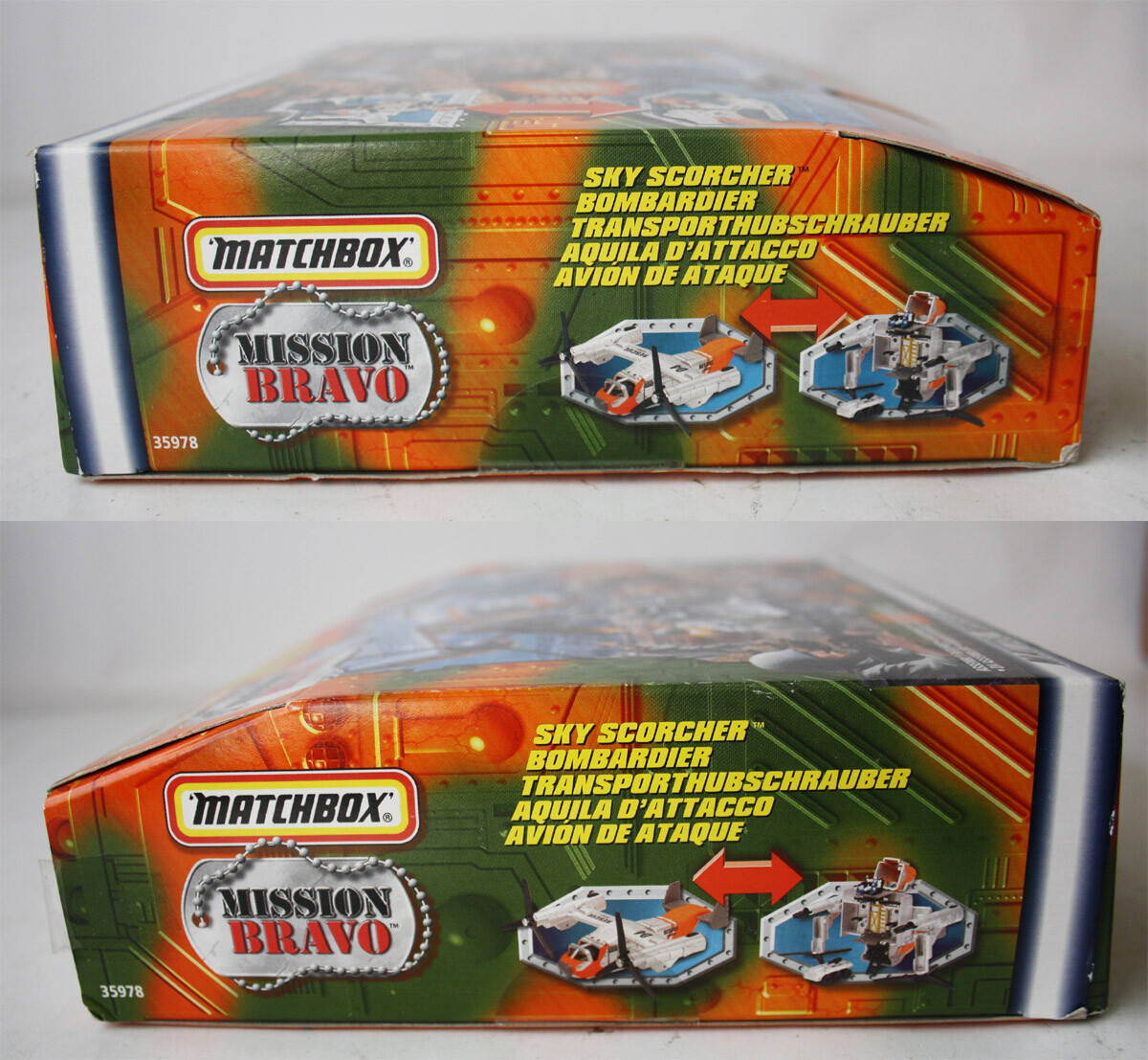 RARE 1998 MATCHBOX MISSION BRAVO SKY SCORCHER PLANE PLAYSET NEW