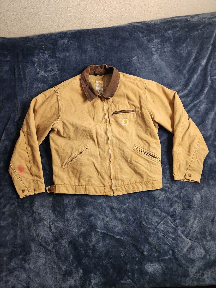 Carhartt Detroit Canvas Jacket Womens Small Camel Brown Carhartt Detroit Canvas Jacket Womens Small Camel Brown